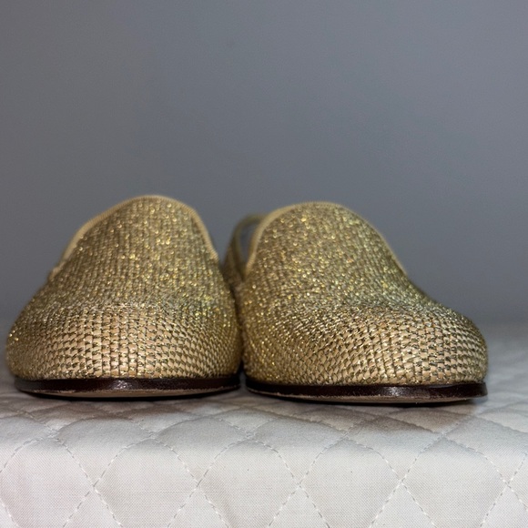 Stubbs & Wootton Private Stock Limited Edition Metallic Gold Loafer Size 7 - Picture 12 of 13